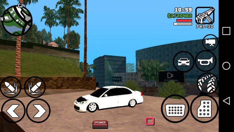 GTA San Andreas Honda  Civic  VTEC2 Android DFF  ONLY  NO TXD 